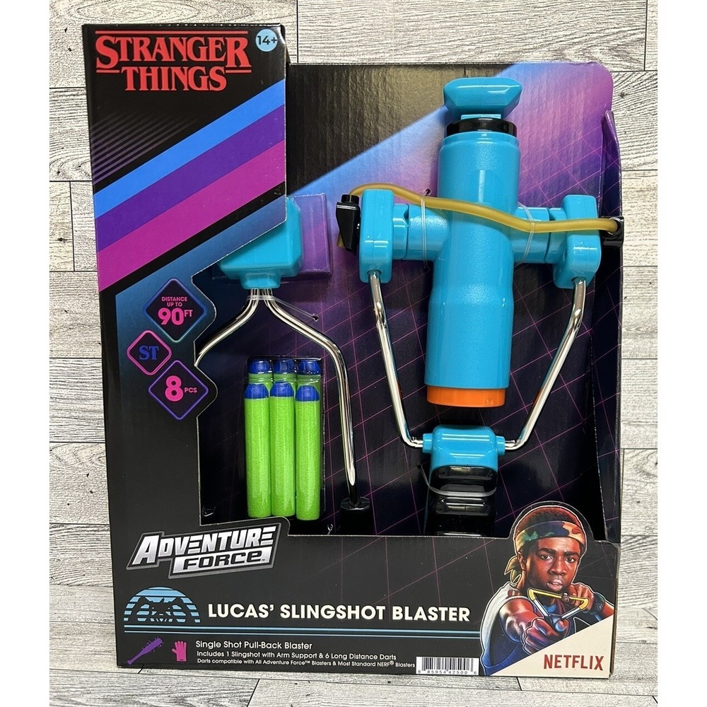 Officially Licensed A.F. Stranger Things Lucas's Wrist Rocket Dart Blaster (NIB)